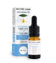 NATURA INSIDE Anti-stress 30% Λάδι CBD Ευρέος Φάσματος με Πιπερίνη ,10ml