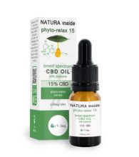 NATURA INSIDE Phyto-relax 15% Broad Spectrum CBD Oil With Piperine, 10ml