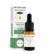 NATURA INSIDE Phyto-relax 3% Broad Spectrum CBD Oil With Piperine, 10ml